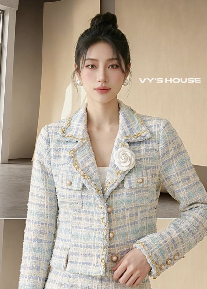 BLUE TWEED