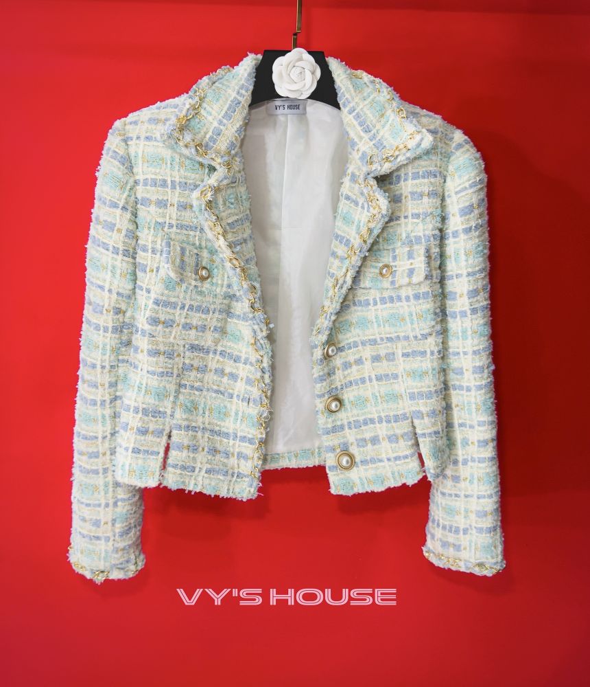 BLUE TWEED
