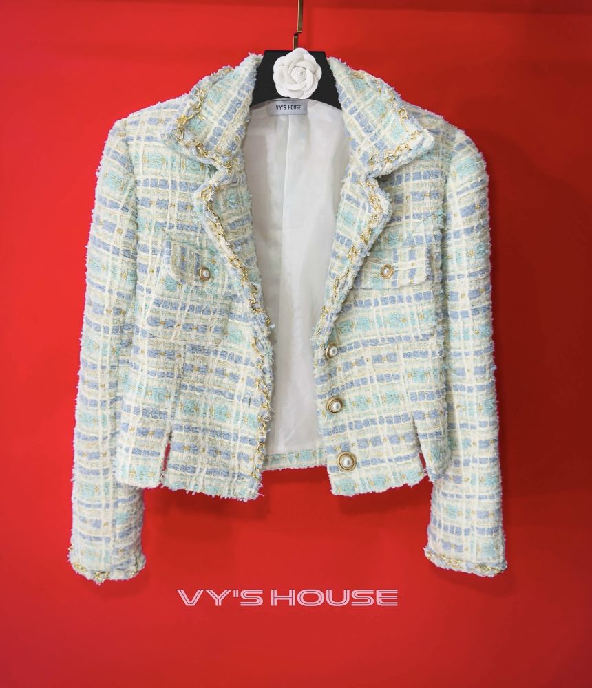 BLUE TWEED