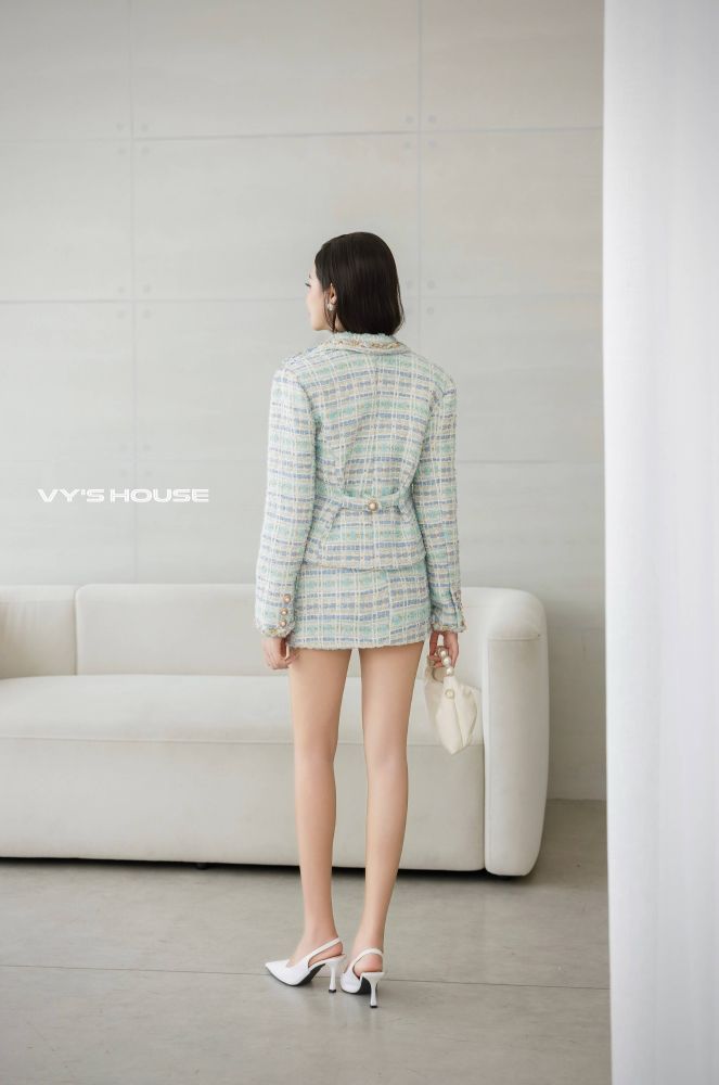 BLUE TWEED